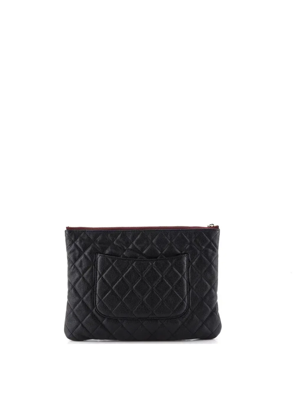 Chanel O Case Clutch Quilted Caviar #333605C10B